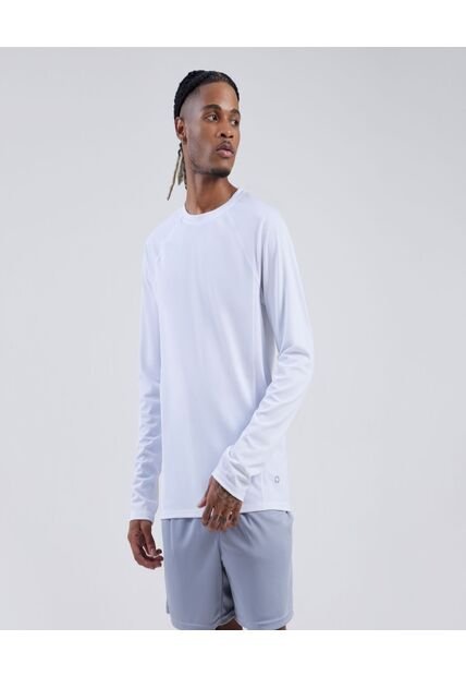 Camiseta Para Hombre Manga Larga Color Blanco Marca Ostu #60091066