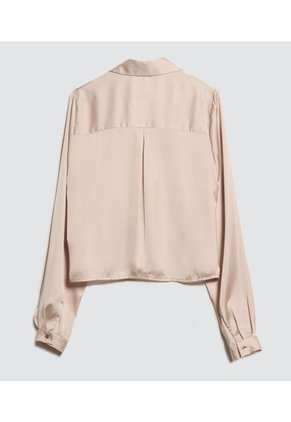 Camisa Para Mujer Ostu Color Beige Material 100% Poliéster