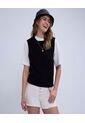 Chaleco Para Mujer Tejido Color Negro Marca Ostu #40250017 de Ostu