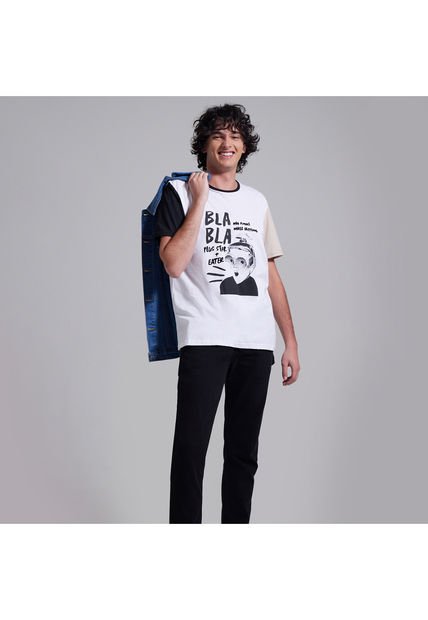 Camiseta Para Hombre Manga Corta Color Blanco Marca Ostu #60090889