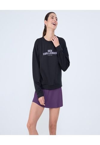 Buzo Para Mujer Cuello Redondo Color Negro Marca Ostu #40060455 Ostu