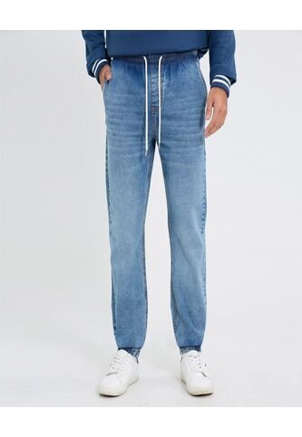 Jean Para Hombre Jogger Color Azul Marca Ostu #60160419 Ostu