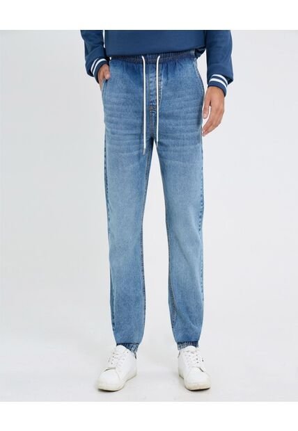 Jean Para Hombre Jogger Color Azul Marca Ostu #60160419