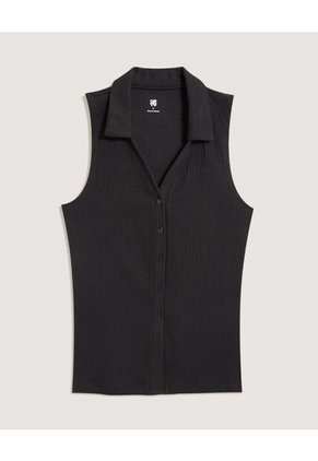 Chaleco Para Mujer Punto Color Negro Marca Ostu #40250033