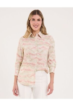 Camisa Para Mujer Manga Larga Color Verde Marca Ostu #40010319