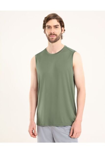 Camiseta Para Hombre Manga Sisa Cuello Redondo Color Verde Marca Ostu #60091713