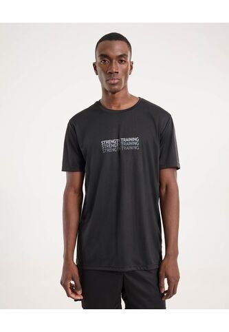 Camiseta Para Hombre Manga Corta Cuello Redondo Color Negro Marca Ostu #60091722 Ostu