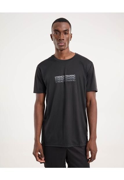 Camiseta Para Hombre Manga Corta Cuello Redondo Color Negro Marca Ostu #60091722