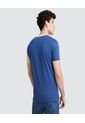 Camiseta Para Hombre Manga Corta Color Azul  Marca Ostu #60090814 de Ostu