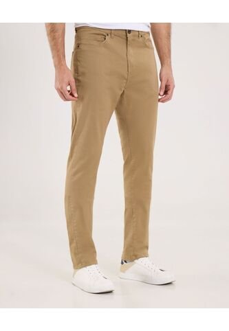 Pantalón Para Hombre 5 Bolsillos Color Camel Marca Ostu #60070419 Ostu