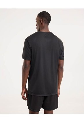 Camiseta Para Hombre Manga Corta Cuello Redondo Color Negro Marca Ostu #60091722