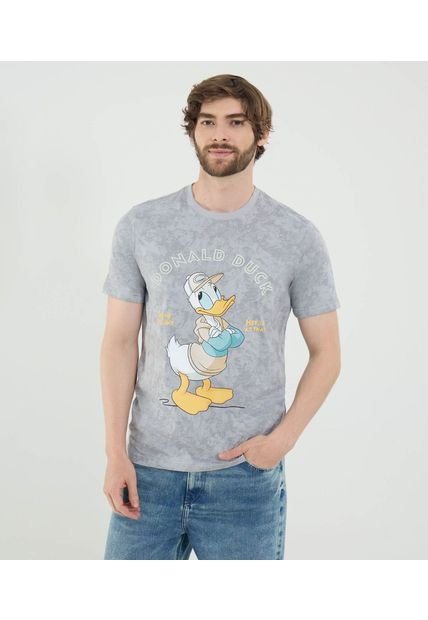 Camiseta Para Hombre Manga Corta Cuello Redondo Color Gris Marca Ostu #60091751