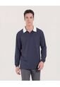 Buzo  Para Hombre Cuello V Color Azul Marca Ostu #60060615 de Ostu