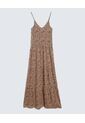Vestido Para Mujer M/Sisa Largo Color Camel Marca Ostu #40170315 de Ostu
