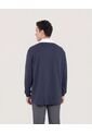 Buzo  Para Hombre Cuello V Color Azul Marca Ostu #60060615 de Ostu