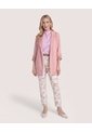 Blazer Unicolor  Para Mujer Rosado Ostu de Ostu