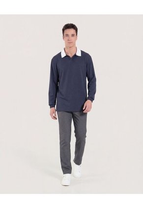 Buzo Para Hombre Cuello V Color Azul Marca Ostu #60060615