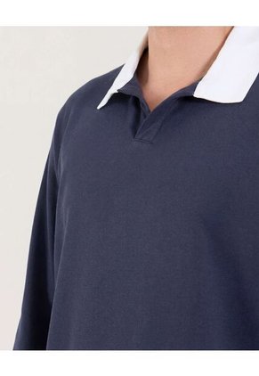 Buzo Para Hombre Cuello V Color Azul Marca Ostu #60060615