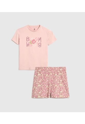Pijama Infantil Niña M/C P/C Color Palode Marca Ostu #90040082 Ostu