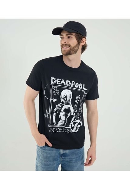 Camiseta Para Hombre Manga Corta Cuello Redondo Color Negro Marca Ostu #60091750
