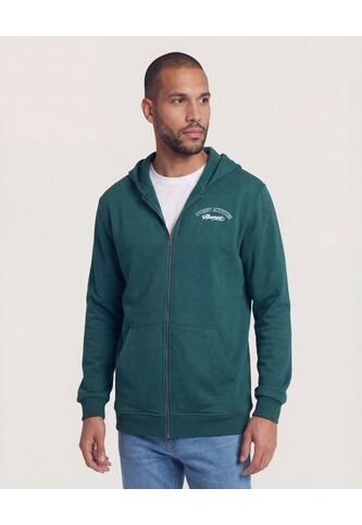 Buzo  Para Hombre Zipper Color Verde Marca Ostu #60060609 Ostu