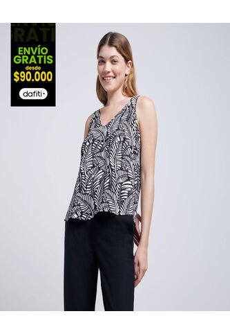 Blusa Para Mujer Manga Sisa Color Negro Marca Ostu #40120996 Ostu