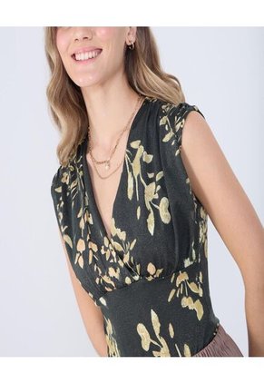 Body Para Mujer Manga Sisa Color Verde Marca Ostu #40200159