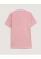 Polo  Para Hombre Cuello Tejido Sin Bolsillo Color Rosa Marca Ostu #60110904 de Ostu