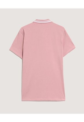 Polo Para Hombre Cuello Tejido Sin Bolsillo Color Rosa Marca Ostu #60110904