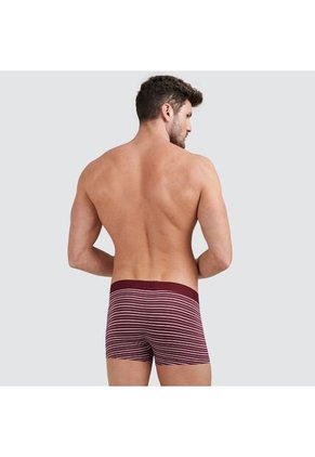 Boxer Para Hombre Filete Corto Microfibra Color Vino Marca Ostu #60000268