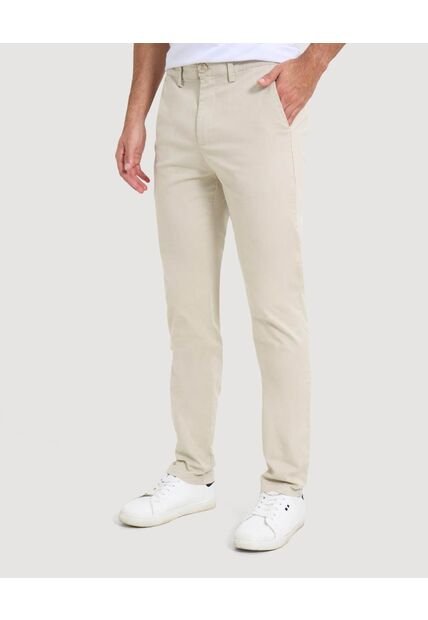 Pantalón Para Hombre Chino Color Beige Marca Ostu #60070297
