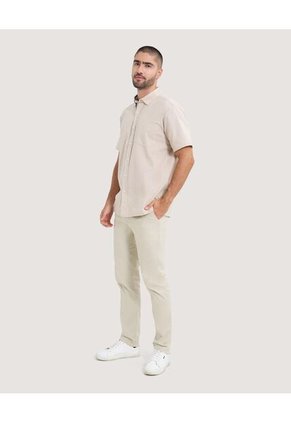 Pantalón Para Hombre Chino Color Beige Marca Ostu #60070297