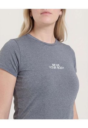 Camiseta  Para Mujer Manga Corta Cuello Redondo Color Negro Marca Ostu #40092812