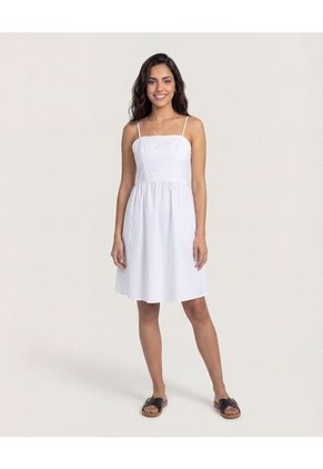 Vestido Para Mujer M/Sisa Medio Color Blanco Marca Ostu #40170363