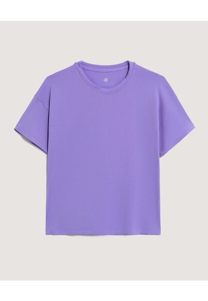 Camiseta  Para Mujer Manga Corta Cuello Redondo Color Lila Marca Ostu #40092645