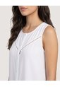 Blusa Lace Detail  Para Mujer Blanco Ostu de Ostu