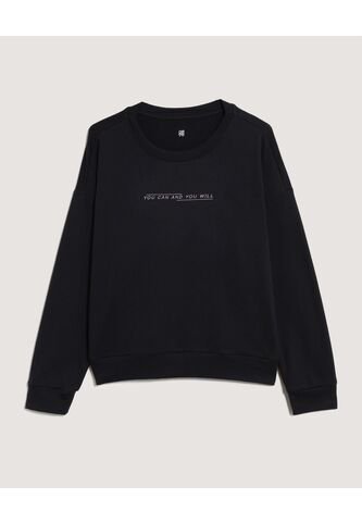 Buzo  Para Mujer Cuello Redondo Color Negro Marca Ostu #40060512 Ostu