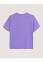 Camiseta  Para Mujer Manga Corta Cuello Redondo Color Lila Marca Ostu #40092645 de Ostu