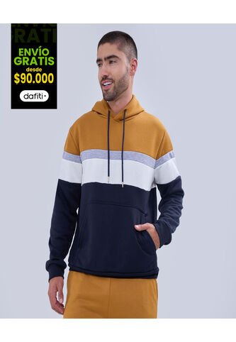 Buzo Para Hombre Hoodie Color Mostaza Marca Ostu #60060397 Ostu