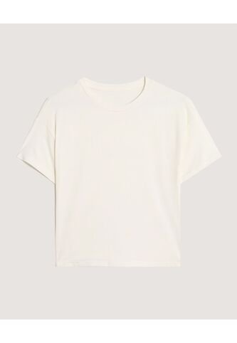 Camiseta  Para Mujer Manga Corta Cuello Redondo Color Marfil Marca Ostu #40092644 Ostu