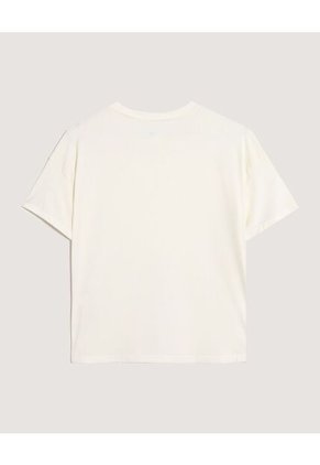 Camiseta  Para Mujer Manga Corta Cuello Redondo Color Marfil Marca Ostu #40092644