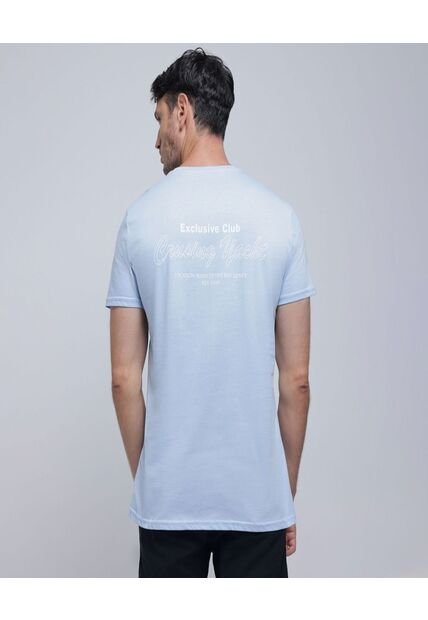 Camiseta Para Hombre Manga Corta Color Azul  Marca Ostu #60091332