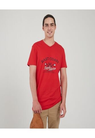 Camiseta Para Hombre Manga Corta Color Rojo Marca Ostu #60091092 Ostu