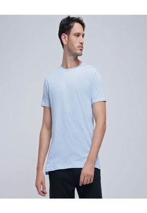 Camiseta Para Hombre Manga Corta Color Azul  Marca Ostu #60091332