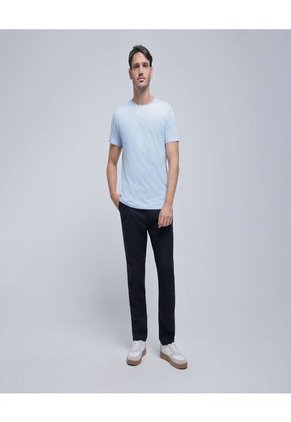 Camiseta Para Hombre Manga Corta Color Azul  Marca Ostu #60091332