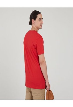Camiseta Para Hombre Manga Corta Color Rojo Marca Ostu #60091092