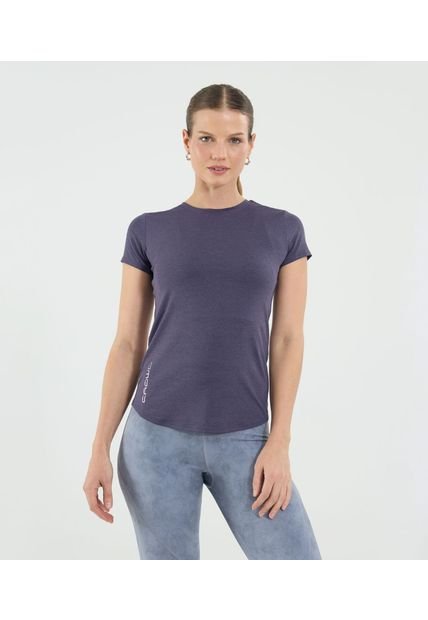Camiseta Para Mujer Manga Corta Cuello Redondo Color Morado Marca Ostu #40092540