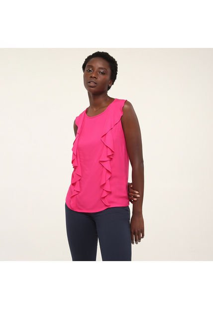 Blusa Para Mujer Manga Sisa Color Rosado  Marca Ostu #40120723