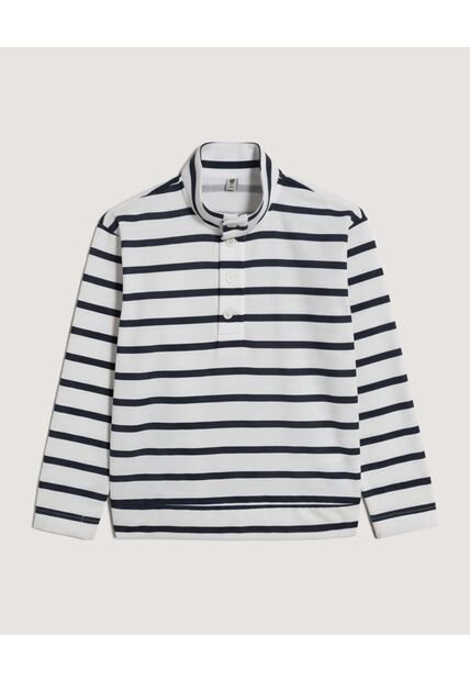 Buzo  Infantil Niño Cuello Alto O Cuello Tortuga Color Crema Marca Ostu #80060196