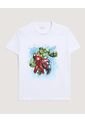 Camiseta  Infantil Niño Manga Corta Cuello Redondo Color Blanco Marca Ostu #80090327 de Ostu